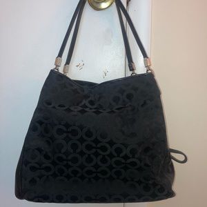 Coach hobo with purple interior UNIQUE! EUC